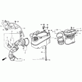Схема вузла: Vt1100c air cleaner для Honda VT1100 Shadow