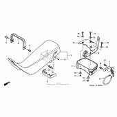 Схема вузла: Сидіння для Honda XR650