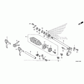 Схема вузла: Копірний вал & Вилки & Вал перемикання для Honda CBR1000 CBR1000RR Fireblade