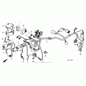 Схема вузла: Wire harness (1) для Honda VT1100 Shadow Aero