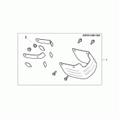 Схема узла: Rr,mudguard extensio для Honda VT1100 Shadow Aero