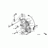 Схема вузла: Right crankcase cover (2) для Honda CBR600 CBR600RR