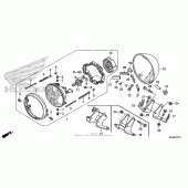 Схема узла: Headlight (2) для Honda VT750 Shadow RS