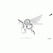 Схема вузла: Speedometer (1) для Honda VT750 Shadow Aero