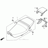 Схема вузла: Сидіння для Honda CBR600 CBR600F2