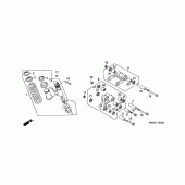 Схема вузла: Задня підвіска для Honda NX650 Dominator