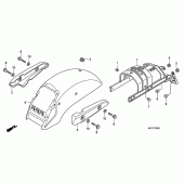 Схема узла: Заднее крыло для Honda VT750 Shadow Spirit