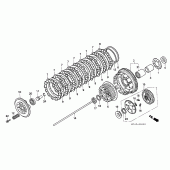 Схема вузла: Зчеплення для Honda VFR750F Interceptor