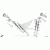 Схема узла: Распредвал & Клапан для Honda CMX300 Rebel