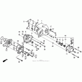 Схема вузла: Водяний насос для Honda VFR750F Interceptor