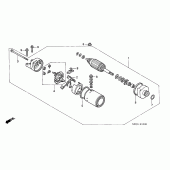 Схема вузла: Стартер електричний для Honda CB1300 Super Four