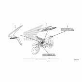 Схема вузла: Mark + Stripe для Honda CRF125 CRF125F