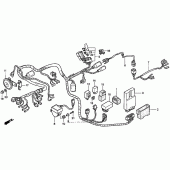 Схема вузла: Електрообладнання для Honda GL1500 Valkyrie Tourer