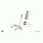 Схема вузла: Рульова траверса для Honda CBF1000