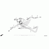Схема вузла: Air Injection Valve для Honda VT750 Shadow Aero