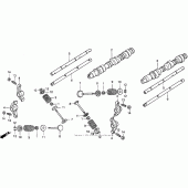 Схема узла: Распредвал и Клапан для Honda GL1500 Valkyrie Interstate