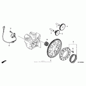 Схема узла: Привод стартера для Honda VT600 Shadow VLX Deluxe