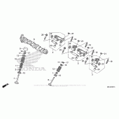 Схема вузла: Camshaft + Valve (Rr.) Для Honda VFR1200 Crosstourer