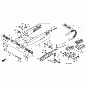 Схема узла: Задний рычаг (Маятник) для Honda CRF450 CRF450X
