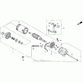 Схема вузла: Стартер електричний для Honda VT600 Shadow VLX Deluxe