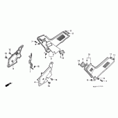 Схема вузла: Бічний обтічник для Honda CBR1000 CBR1000F