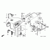 Схема вузла: Паливний бак / паливний насос для Honda VT1100 Shadow Sabre