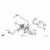 Схема вузла: Водяний насос для Honda CB600F 599