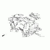 Схема вузла: Cowling comp для Honda NX650 Dominator