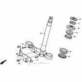 Схема вузла: Рульова траверса для Honda CBR1000 CBR1000F Hurricane