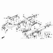 Схема вузла: Вихлопна система (vtx1800f) для Honda VTX1800