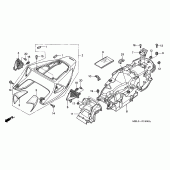 Схема вузла: Заглушка сидіння (CBR1000RR4 / 5) для Honda CBR1000 CBR1000RR Fireblade