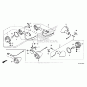 Схема вузла: Поворотники для Honda VT1300 Fury