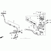 Схема вузла: Передній гальмівний циліндр для Honda CMX250 Rebel