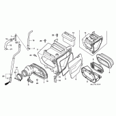 Схема узла: Воздушный фильтр для Honda XR600