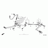 Схема вузла: Педаль (Лапка) для Honda CB1100