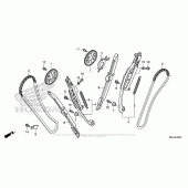 Схема вузла: Ланцюг ГРМ & Натяжник & Заспокоювач для Honda VFR1200 Crosstourer