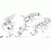 Схема вузла: Air Intake Duct + Solenoidvalve для Honda CBR1000 CBR1000RR Fireblade