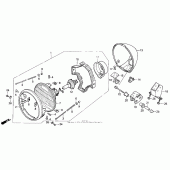 Схема вузла: Фара для Honda VT600 Shadow VLX Deluxe