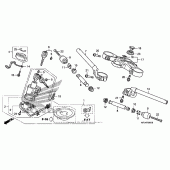 Схема вузла: Верхня траверса & Кліпон керма для Honda CBR1000 CBR1000RR (ABS) Fireblade