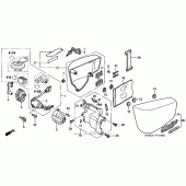 Схема вузла: Бічний обтічник для Honda VT1100 Shadow Sabre