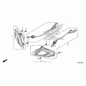Схема узла: Поворотники для Honda ST1300 Pan-European