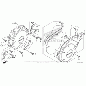 Схема вузла: Alternator Cover (2) для Honda CBR1000 CBR1000RR (ABS) Fireblade