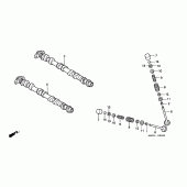 Схема узла: Распредвал и Клапан для Honda CBR900RR CBR919RR Fireblade