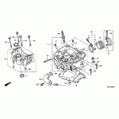 Схема вузла: Головка циліндра для Honda CRF150 CRF150RB