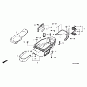 Схема вузла: Luggage box для Honda FJS400 Silver Wing
