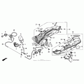 Схема вузла: Air intake duct + solenoid valve для Honda CBR1000 CBR1000RR (ABS) Fireblade