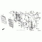 Схема вузла: Радіатор для Honda CRF450 CRF450X