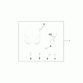 Схема вузла: Вітрове скло для Honda FJS400 Silver Wing