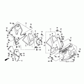 Схема узла: Нижний обтекатель для Honda CBR1100XX Blackbird