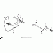 Схема узла: Педаль(Лапка) для Honda GL1500 Valkyrie Interstate